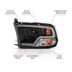 Anzo USA - Anzo USA 111404 Projector Headlight Set - Image 2