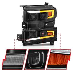 Anzo USA - Anzo USA 111566-L LED Projector Headlight for 19-21 Silverado 1500 - Image 3