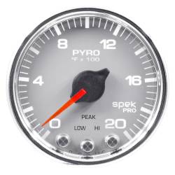 AutoMeter - AutoMeter P72012 Spek-Pro Dsl Pillar Silver/Chrme 60PSI/2000F for 08-10 Ford SD - Image 4