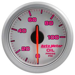 AutoMeter - AutoMeter 9152-UL Air Core AirDrive Oil Pressure Gauge Silver 100PSI 2-1/16" - Image 3