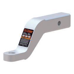 CURT - CURT 45361 Aluminum Ball Mount 2" Shank 8000 lbs 4" Drop 8.5" Long - Image 1
