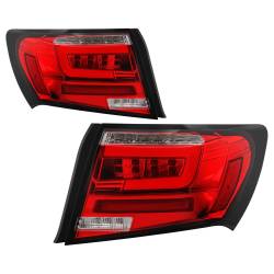 Spyder Auto - Spyder Auto 5087973 LED Taillights Red/Clear for 08-11 Subaru Impreza - Image 1