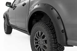 Rough Country Suspension Systems - Rough Country Pocket Fender Flares Black 19-24 Ford Ranger 6' F-F11201A-G1 - Image 1