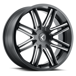 Kraze Wheels - Kraze Wheels KR193 Turismo 18x8 5x120 40mm Gloss Black/Machined KR193-8812BM40 - Image 1