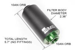 RADIUM Engineering - RADIUM Engineering 20-0220-04 Fuel Filter Stainless 100 Micron - Image 2