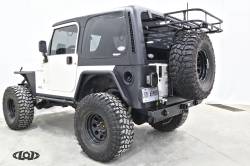 LoD Offroad - LoD Offroad JBC9621 Dest Xped Rear Bumper w/Tire Carrier for Jeep TJ/LJ/YJ - Image 1