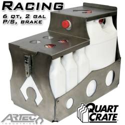 Artec Industries - Artec QC0102 Racing Quart Crate 6 Qts Brake P/S 2 Gallons - Image 1
