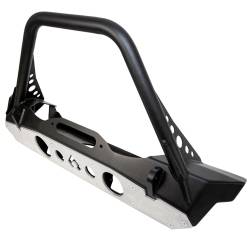 Artec Industries - Artec JJ8045 Mid-Tube Stinger Front Bumper w/Aluminum Skid for 07+ Jeep JK/JL/JT - Image 1