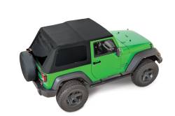 MasterTop - MasterTop 15701324 Fastback Fabric Top No Doorskin Tinted for 07-18 Wrangler 2DR - Image 1