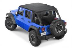MasterTop - MasterTop 14300924 Twill Cable Style Bimini Top Plus for 10-18 Wrangler JK 4DR - Image 1