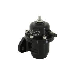 AEM Electronics - AEM 25-301BK Adjustable Fuel Pressure Regulator Offset Flange Straight Return - Image 2