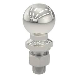 CURT - CURT 40084 2-5/16" Trailer Ball 1" x 2-1/8" Shank 7500 lbs Stainless Packaged - Image 2