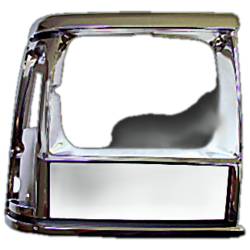 Crown Automotive Jeep Replacement - Crown Automotive 55034078 Headlamp Bezel for 91-96 Jeep Cherokee XJ RH - Image 2