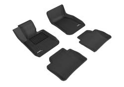 3D MAXpider - MAXpider L1BM03701509 Kagu Floor Mat Front/Rear Black BMW 3 Series - Image 1