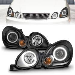 Anzo USA - Anzo USA 121144 Projector Headlight Set w/CCFL for 98-05 GS300 GS400 GS430 - Image 1