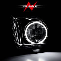Anzo USA - Anzo 121033 Black Crystal Headlight Set w/CCFL Halo for 05-09 Ford Mustang - Image 6