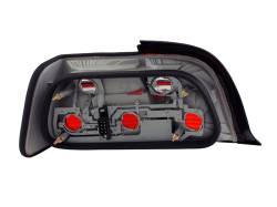 Anzo USA - Anzo USA 221199 Chrome Euro Taillight Set Red/Smoke Lens for BMW 3-Series Coupe - Image 2