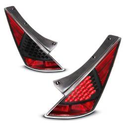 Anzo USA - Anzo USA 321099 Black LED Clear Lens Taillight Set for 03-07 Nissan 350Z - Image 2