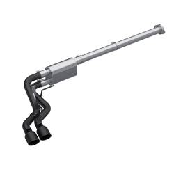 MBRP Exhaust - MBRP Exhaust S5217BLK Blk 3" Cat-Back 2.5" Dual Pre-Axle w/Muffler 21-26 F150 - Image 1
