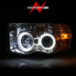 Anzo USA - Anzo USA 111491 Projector Headlight Set w/Halo for RAM 1500/2500/3500 - Image 6