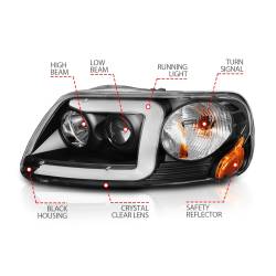 Anzo USA - Anzo USA 111503 Projector Headlight Set - Image 4