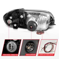 Anzo USA - Anzo USA 111579 Crystal Headlight Set for 00-04 Tundra - Image 5