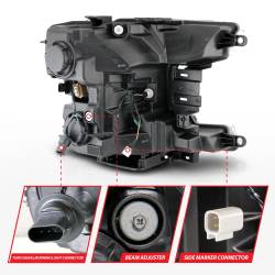 Anzo USA - Anzo USA 111570 LED Projector Headlight for 18-20 F150 - Image 5