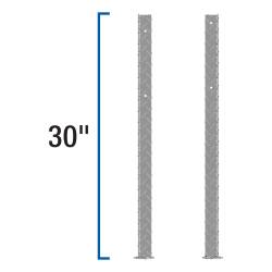 UWS - UWS TBTS-LEGS Replacement Bright Aluminum Topside Truck Tool Box Leg - Image 2
