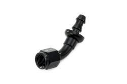 HPS Performance - HPS 150-4506 Push-On Hose End To AN -6 Female Aluminum Black 45-DEG - Image 1