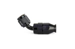 HPS Performance - HPS 350-4504 Compression Hose End To -4AN Female for SS PTFE Alum Black 45-DEG - Image 1