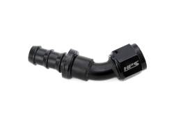 HPS Performance - HPS 150-4512 Push-On Hose End To AN -12 Female Aluminum Black 45-DEG - Image 1