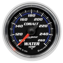 AutoMeter - AutoMeter 6155 Cobalt Water Temperature Gauge 100-260F 2-1/16" Stepper Motor - Image 1
