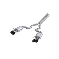 MBRP Exhaust - MBRP Exhaust S72093CF T304 3" Cat-Back Dual Rear Exit w/Muffler 18-23 Mustang GT - Image 1