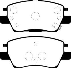 EBC Brakes - EBC Brakes DP43052R Yellowstuff Street & Track Brake Pads - Image 1