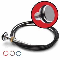 Autoloc - Autoloc AUTBP001 Billet Chrome Pull Cable w/Colored Orings - Image 1