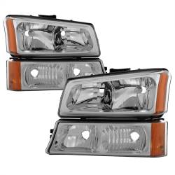 Spyder Auto - xTune Auto 5064912 Crystal Front Headlight Kit Chrome/Clear - Image 1