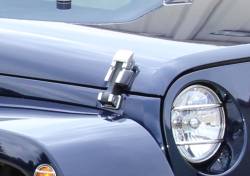 Kentrol - Kentrol 30571 Polished Hood Catch Pair for 07-18 Jeep Wrangler JK - Image 5