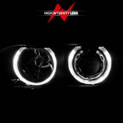 Anzo USA - Anzo USA Projector Headlight Set w/LED Halo Black BMW 5-Series 121017 - Image 6