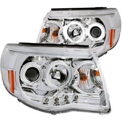 Anzo USA - Anzo USA Projector Headlight Set w/CCFL Halo Chrome for Tacoma 121281 - Image 1