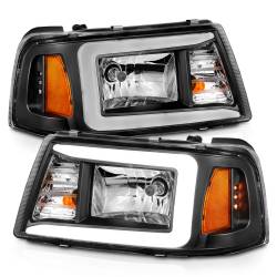 Anzo USA - Anzo USA 111511 Crystal Plank Style Headlights Black for 01-11 Ford Ranger - Image 2