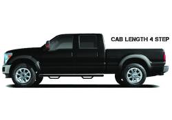 N-Fab - N-Fab F1785CC Cab Length Nerf Step Bar Gloss Black for 17-26 F250/F350/F450 - Image 2