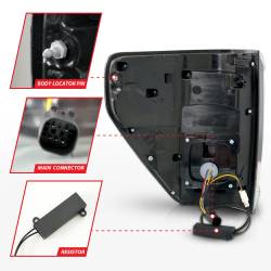 Anzo USA - Anzo USA 311473 Taillight Assembly for 21-23 Ford F150 - Image 5