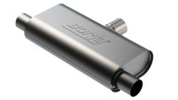 Borla - Borla Exhaust 60714 Specialty Muffler Un-Notched Neck 2.5" In Dual 2.5" Out - Image 1