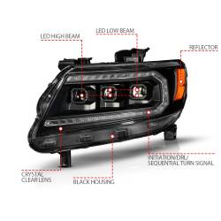 Anzo USA - Anzo USA 111634 LED Projector Headlight for 15-22 Colorado - Image 3