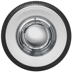 Coker - Coker 587110 700-15 FIRESTONE 4 1/8" White Wall TUBE-TYPE - Image 2