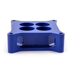 Speedmaster - Speedmaster PCE120.1009.03 2" 4150 CNC Carb Spacer Square Bore 4 Port Blue - Image 2