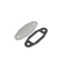 Mr Gasket 1517 Fuel Pump Block-Off Plate Chrome Plated
