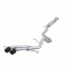 MBRP Exhaust - MBRP Exhaust S47034CF T409 2.5"Cat-Back Dual Rear Exit CF Tip for 13-18 Veloster - Image 1