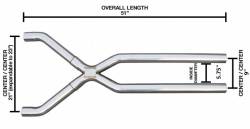 Pypes Performance Exhaust - Pypes XVF13 3" Stainless Steel Tunnel Intermediate Exhuast X-Pipe Kit Universal - Image 2