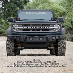 Go Rhino - Go Rhino 332120T Rockline Front Bumper Lower Skid Plate for 21-24 Bronco - Image 6